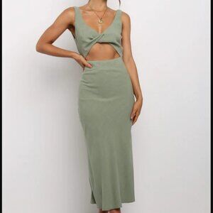 Petal and Pup Apollo Olive Green Dress, Size 4